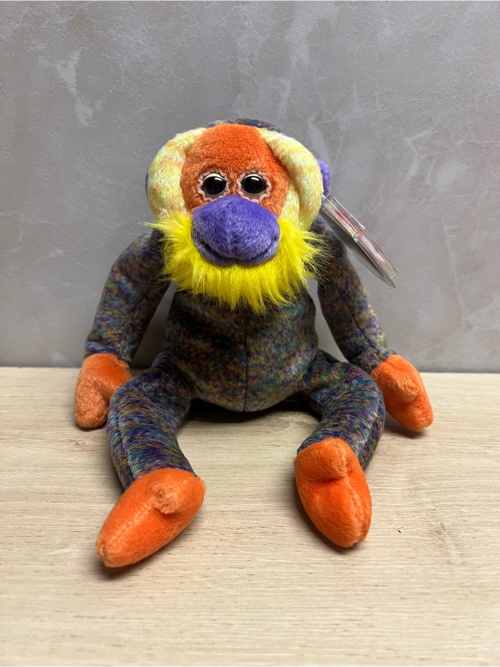 🐒 TY Beanie Baby “Bananas” Baboon – 2000 Tag